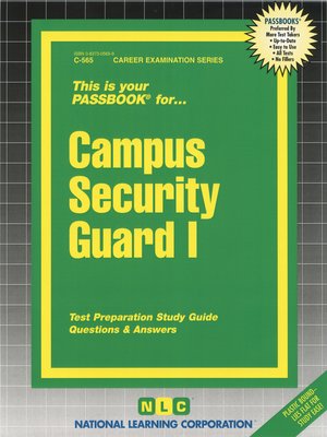 cover image of Campus Security Guard I